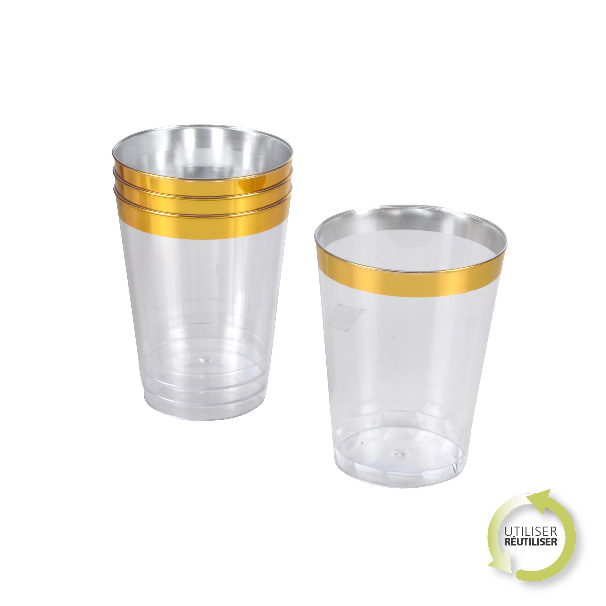 GOBELETS 30CL OR X6 PIECES