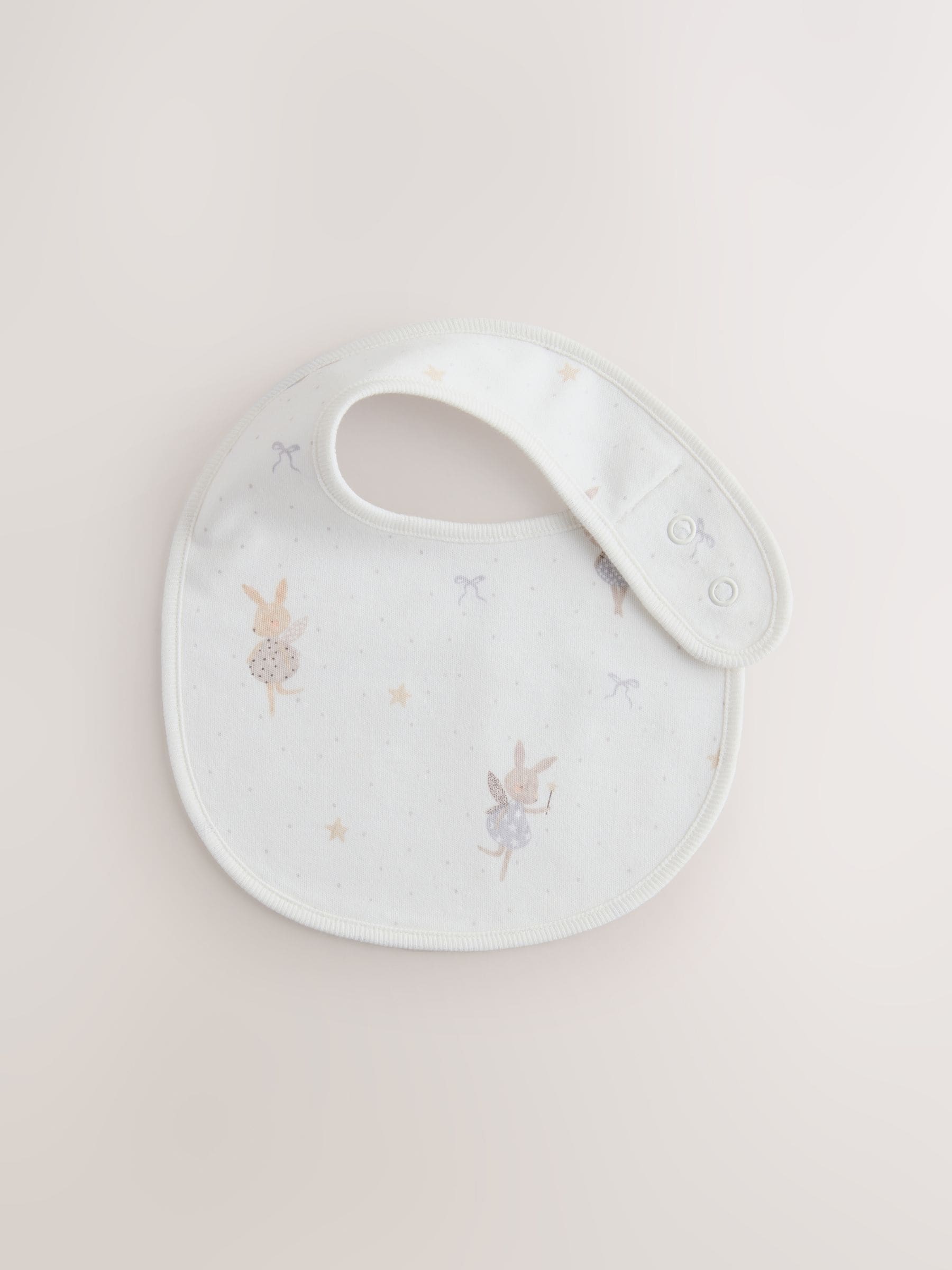 Ecru Fairy Mouse - Verpakking met 3 babyslabbetjes