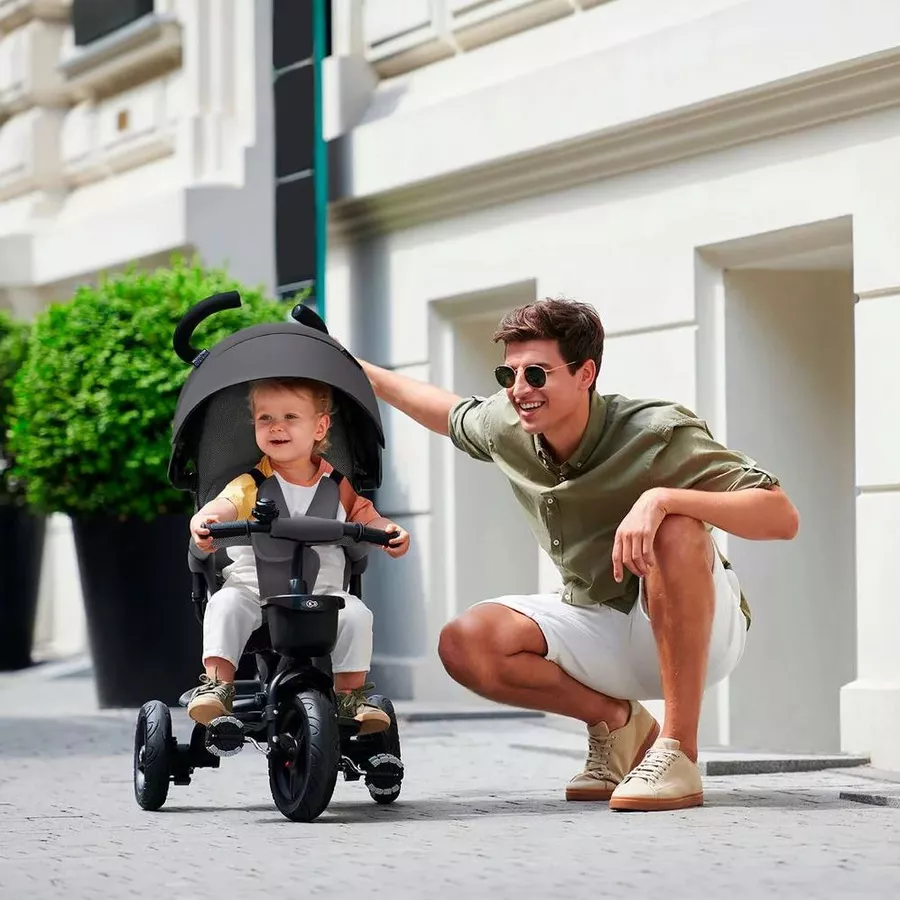 Kinderkraft 6 in 1 Dreirad Aveo, Malachite grey