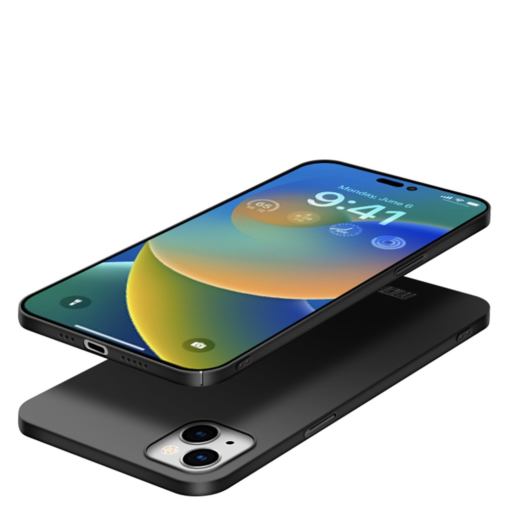 iPhone 15 Hülle Hardcase Super Slim - Schwarz (Matt)