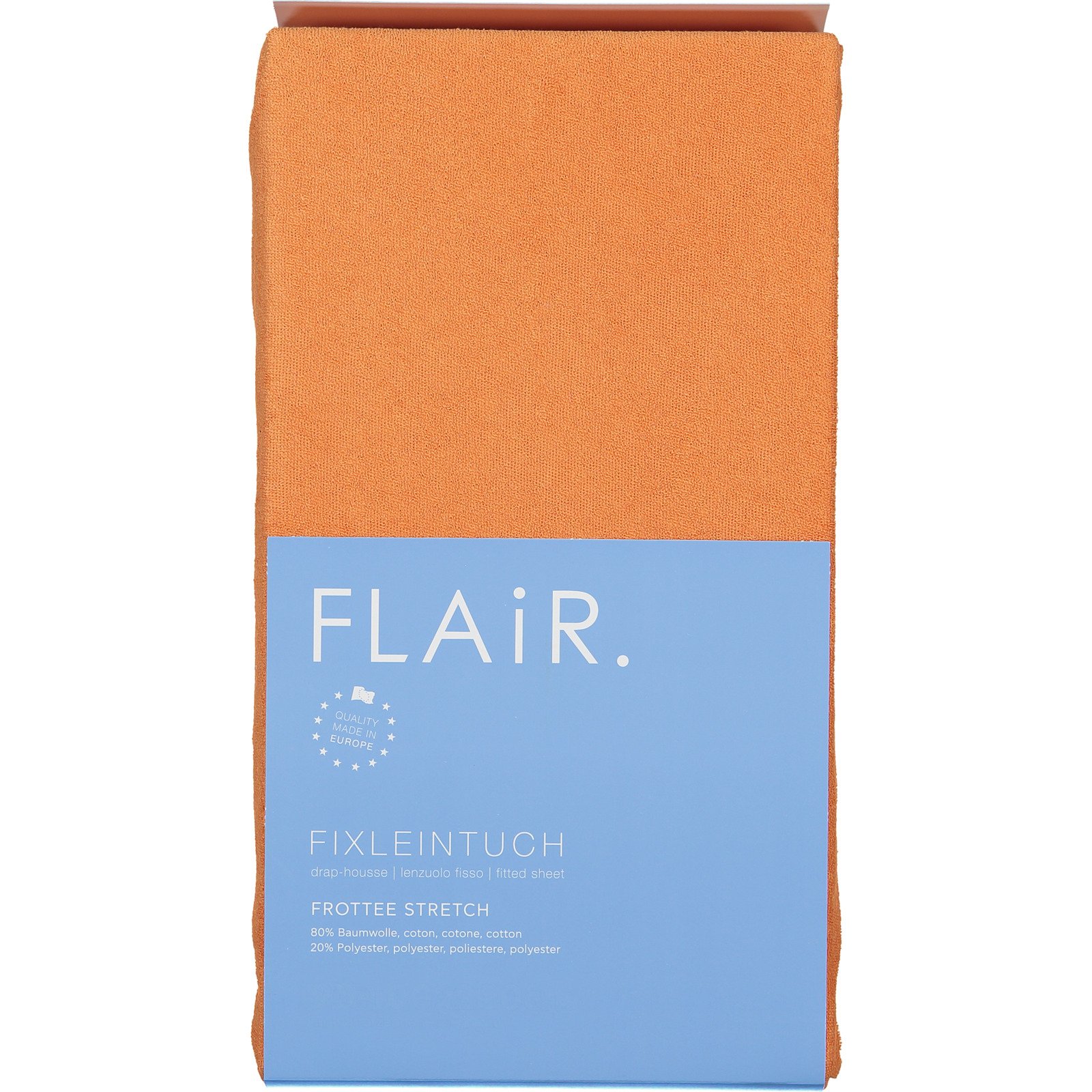 Fixleintuch Frottee 90 100x200, orange