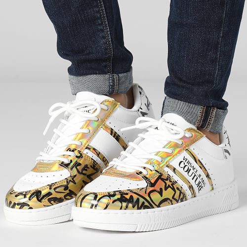 Baskets Femme Fondo Meyssa 75VA3SJ7 White Gold Iridescent