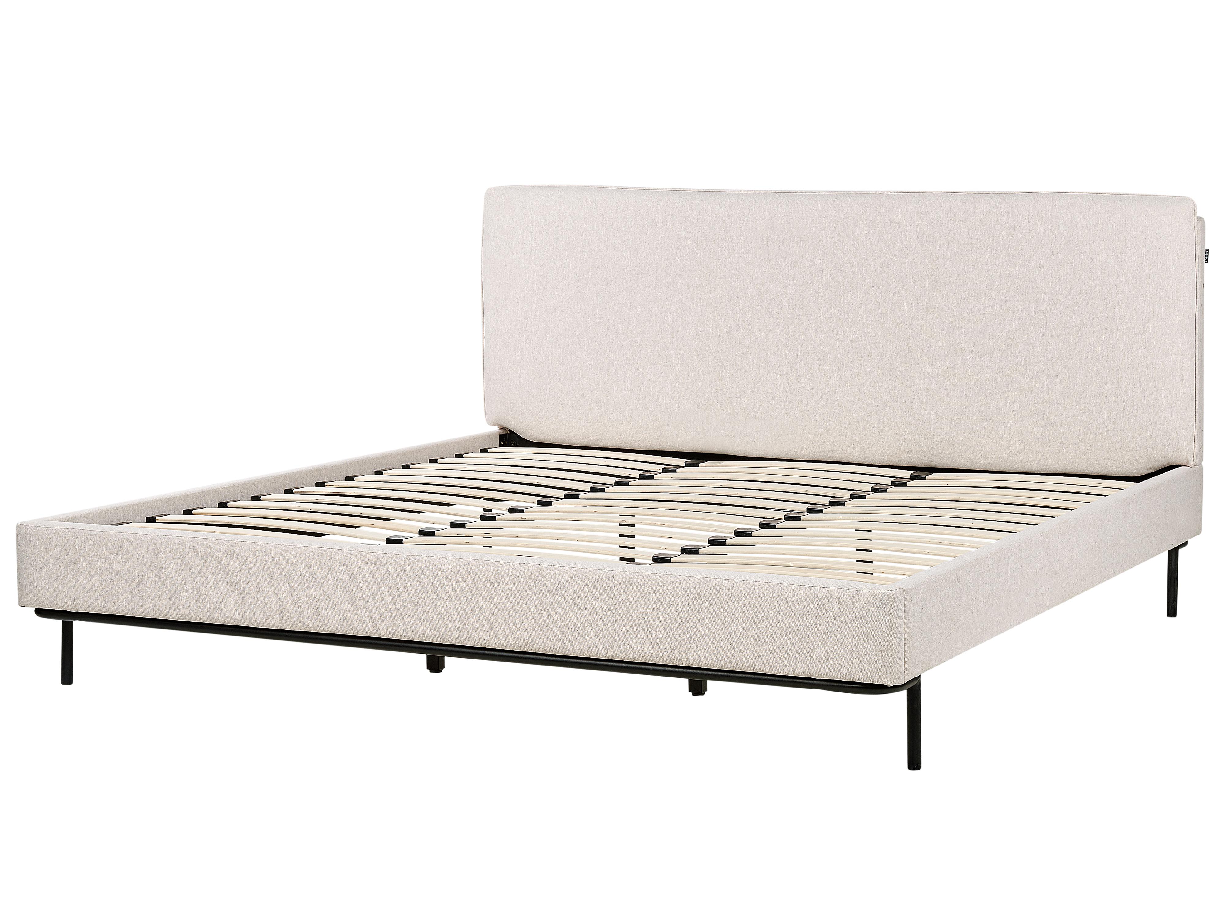 Bed Stof CORIO 180 x 200 cm Lichtbeige