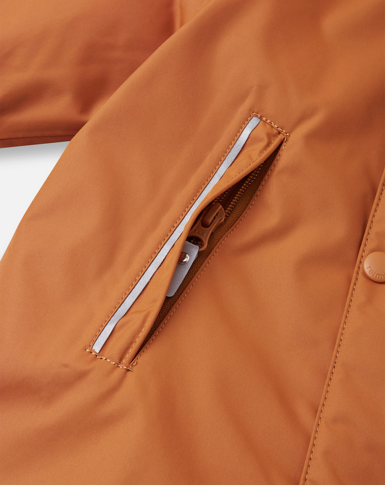 Schneeanzug GOTLAND mit Kunstfellbesatz in cinnamon brown