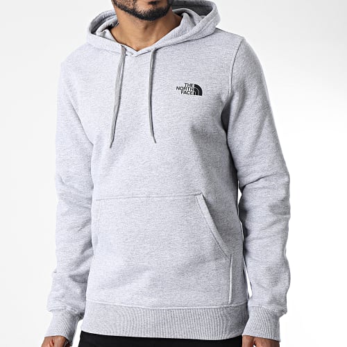 Sweat Capuche Simple Dome Gris Chiné