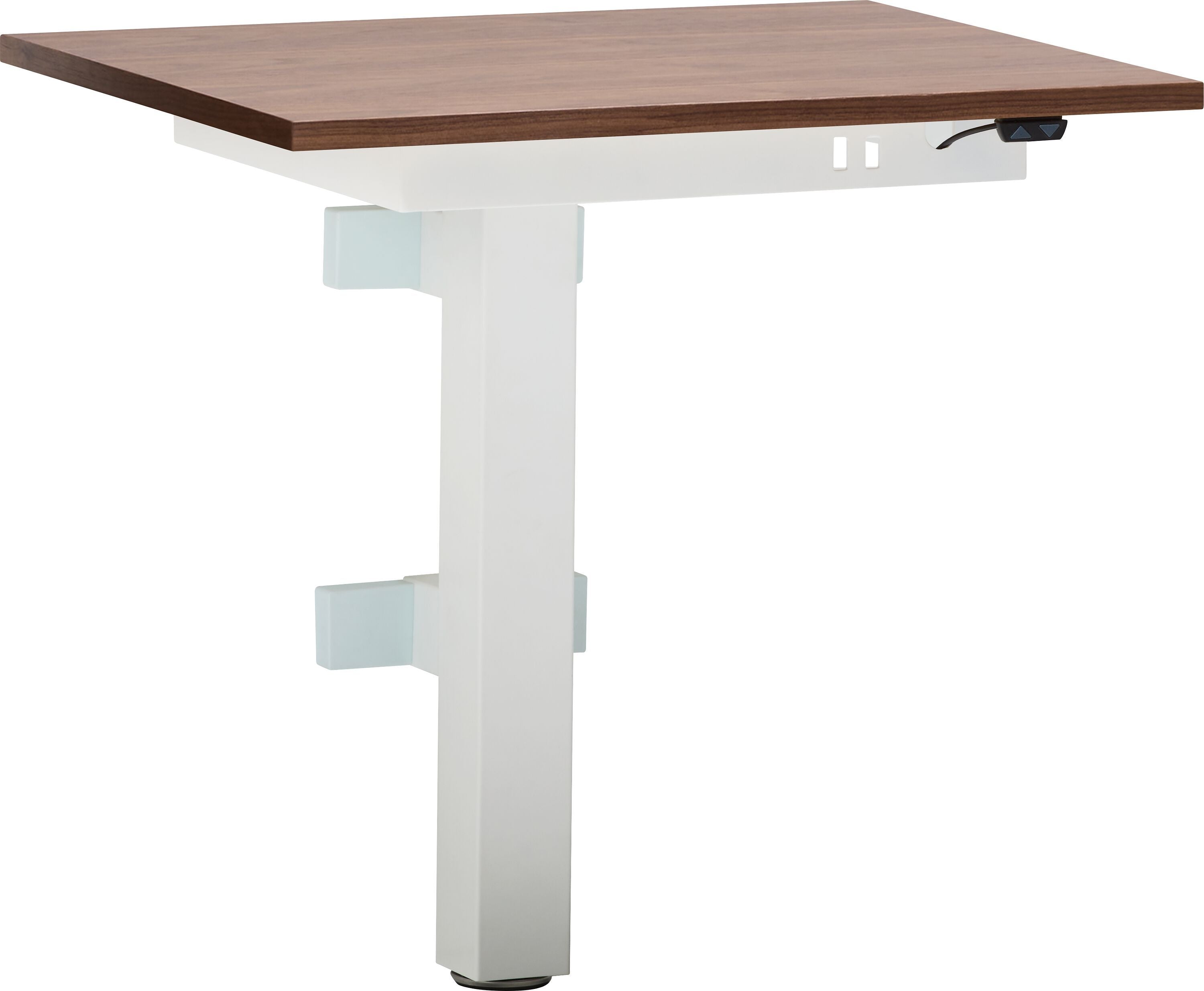 FLEXCUBE Wandtisch höhenverstellbar - Nussbaum / B: 65.0 cm x T: 50.0 cm x H: 62.5 cm