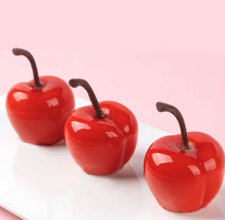 (8-fach) Silikon Trend Früchte Kuchen Form DIY Gussform für Virale Frucht Desserts - Kirsche