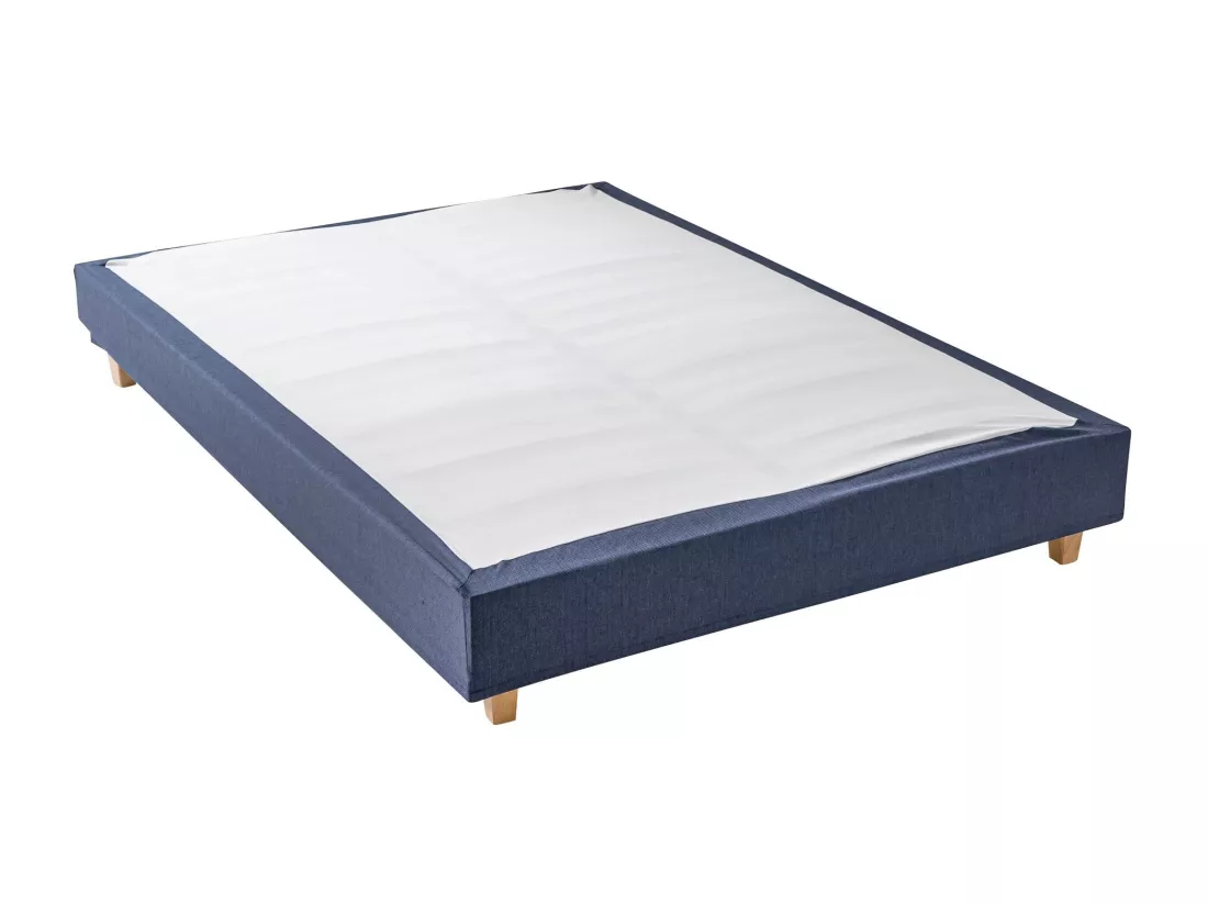 Cache-sommier Marine LEAVE - Someo 90x200 cm