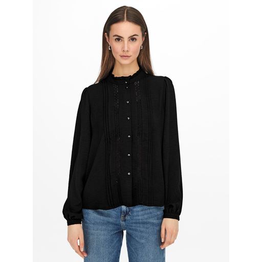 JDY Ellis Lace Bluse, Black, 38