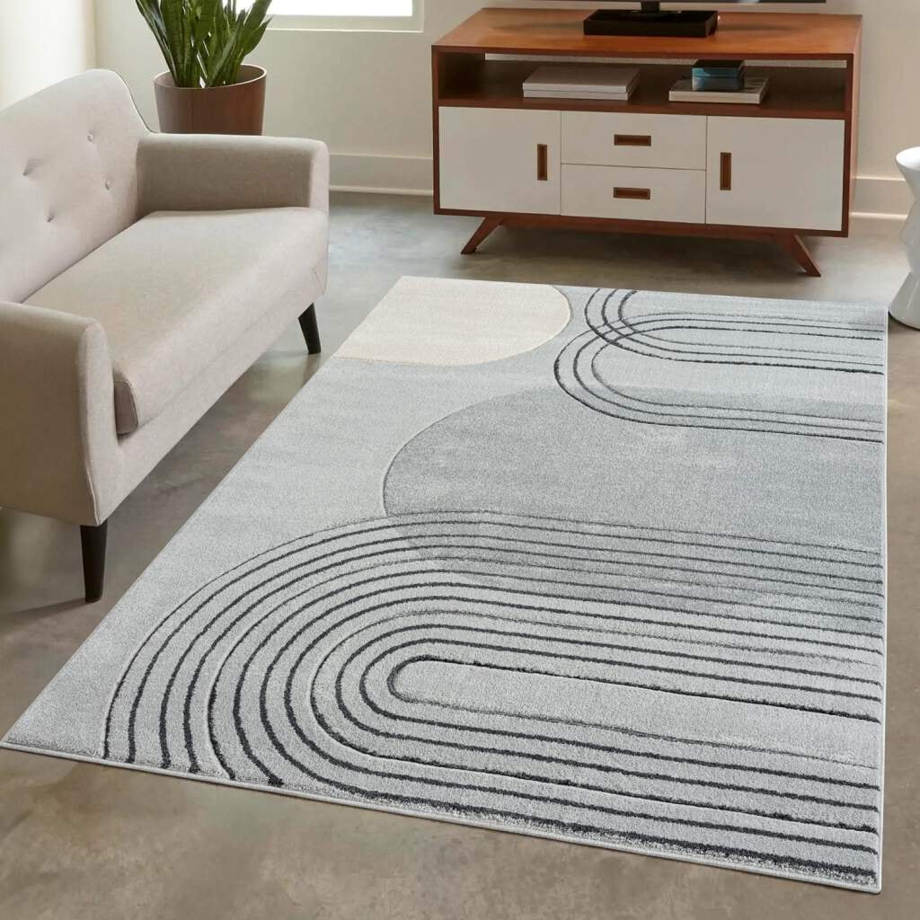 Carpet City Teppich »BONITO 7157« rechteckig 11 mm Höhe Läufer, Flachflor, Hochtief-Muster/ 3D-Effekt, Geo-Muster, Wohnzimmer