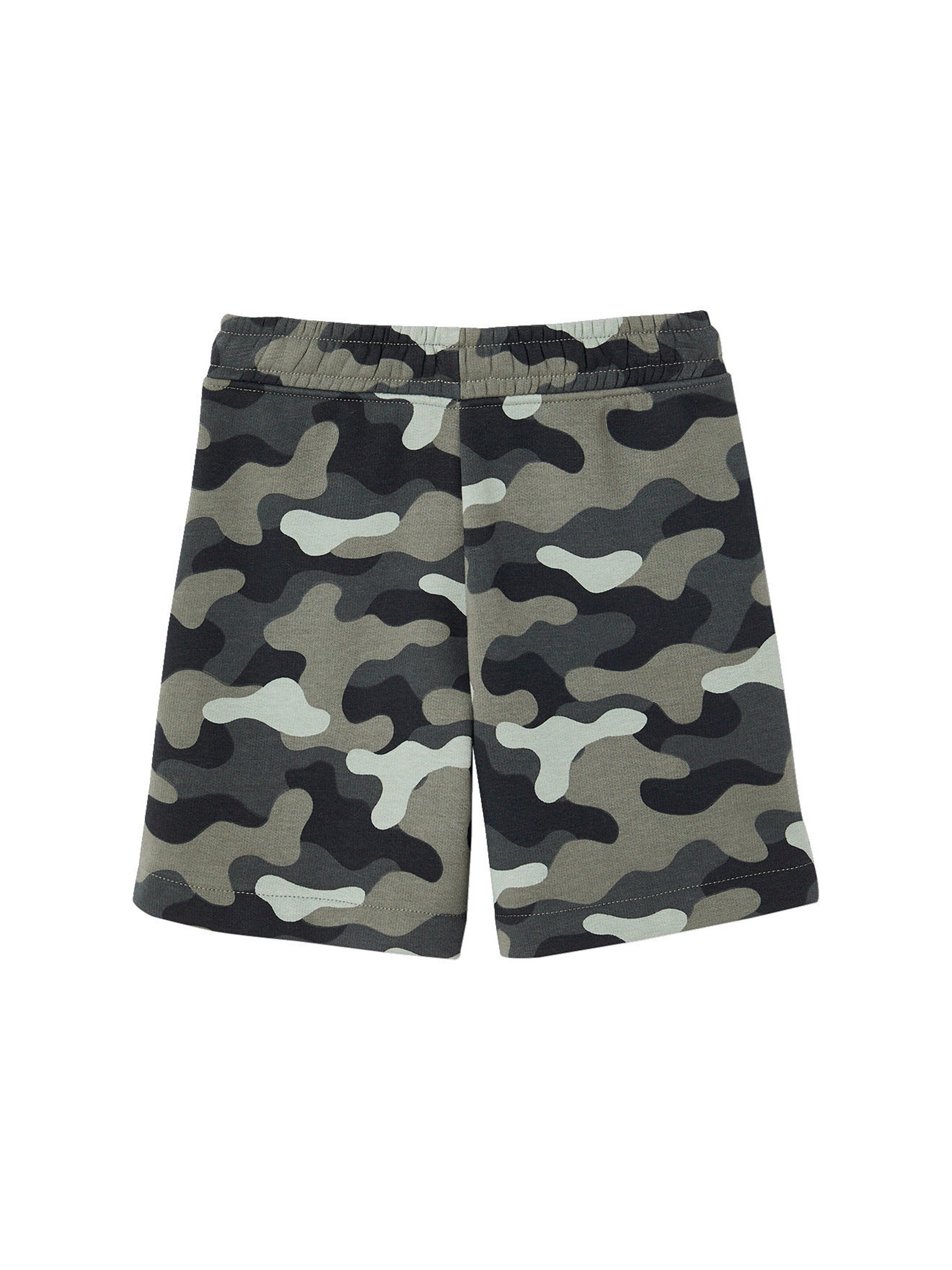 Vertbaudet Jungen Shorts mit Tarnmuster und Recycling-Polyester khaki