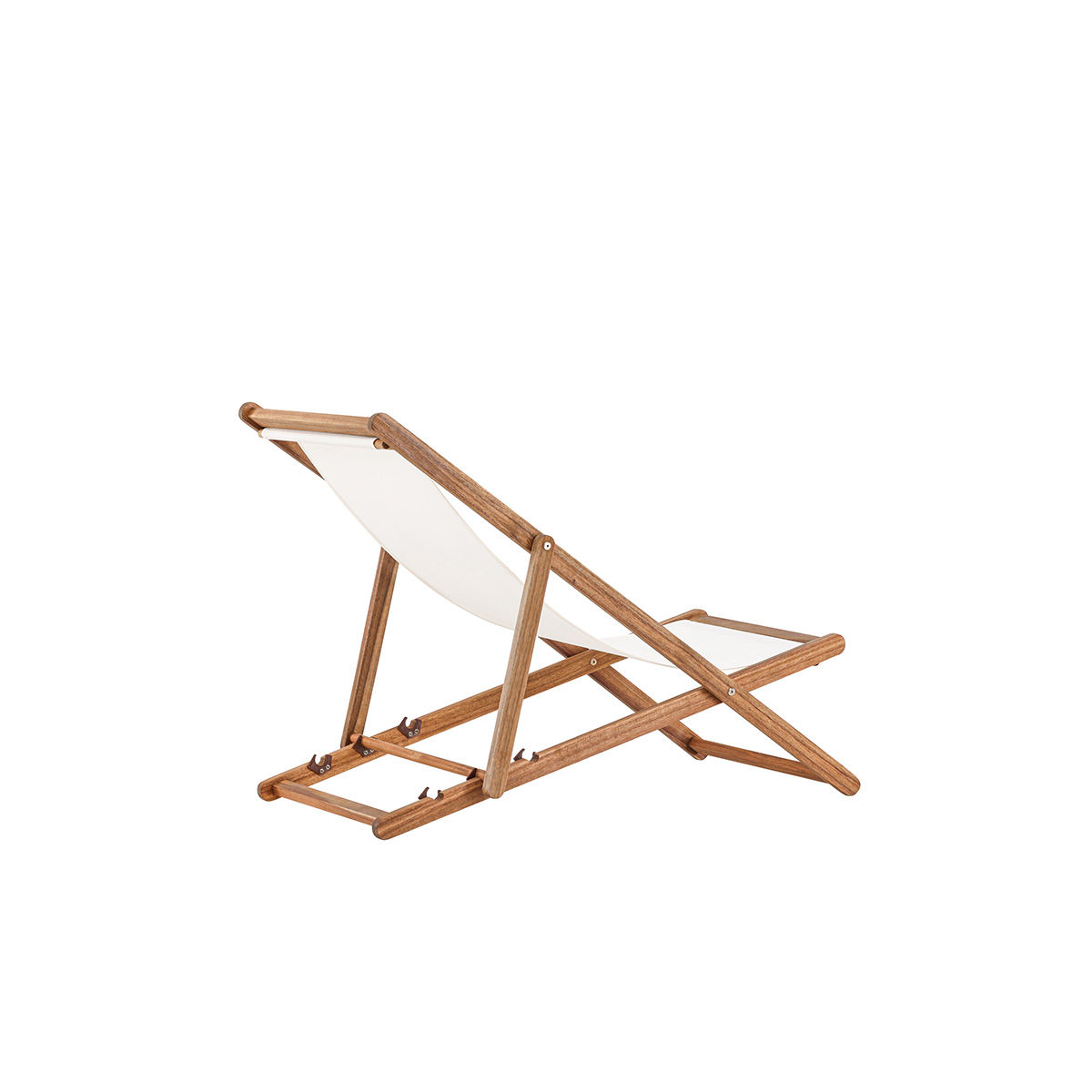 Inklapbare houten tuinstoel Bern Wit