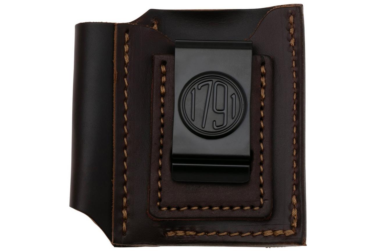 1791 EDC Action-Clip Duo Tool Organizer EDC-AC-DUO-BUR-A Burgundy, lederen riemholster