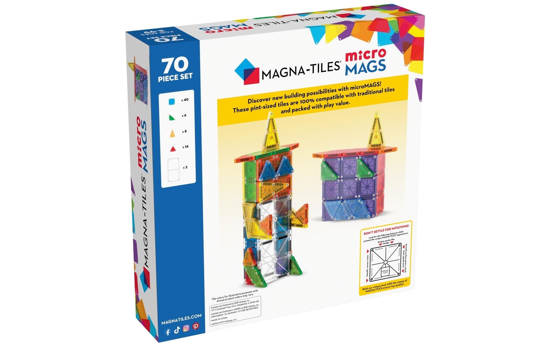 Spielbausteine »Magna-Tiles microMAGS Deluxe 70-teilig«