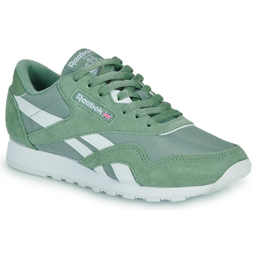 Reebok Classic - CLASSIC LEATHER NYLON - Vert / Blanc