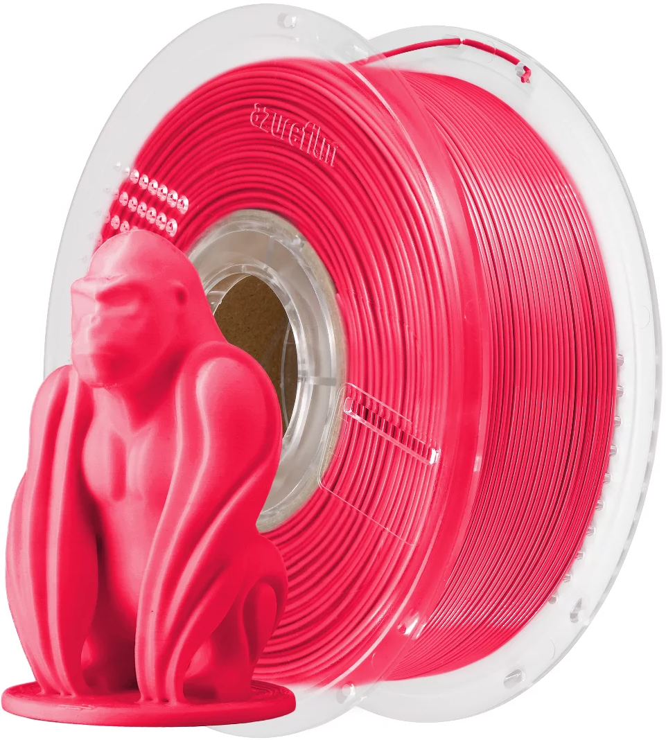 AzureFilm  PETG Hyper Speed Raspberry Red, 1,75 mm / 1000 g    Hochwertiges Universal-Filament