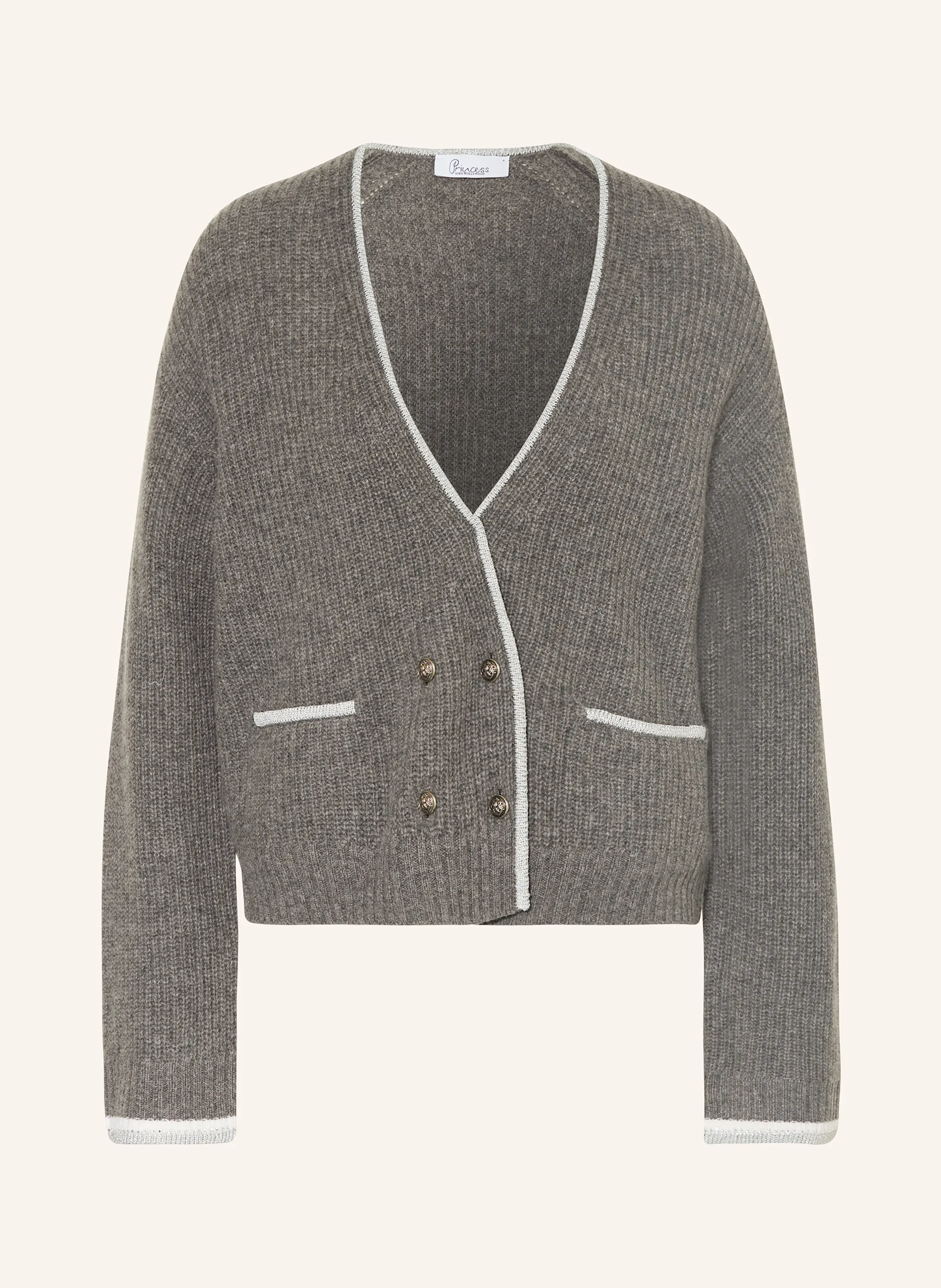 Princess GOES HOLLYWOOD Strickjacke mit Cashmere und Glitzergarn