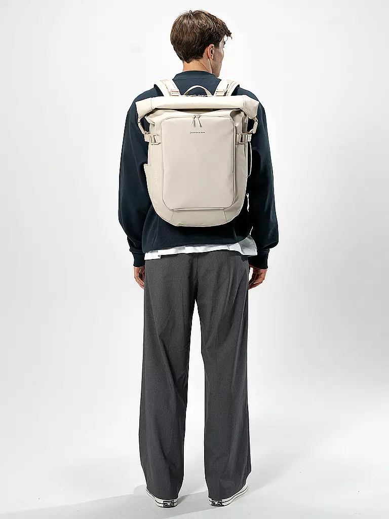 KAPTEN & SON Rucksack LISBON, erweiterbar beige