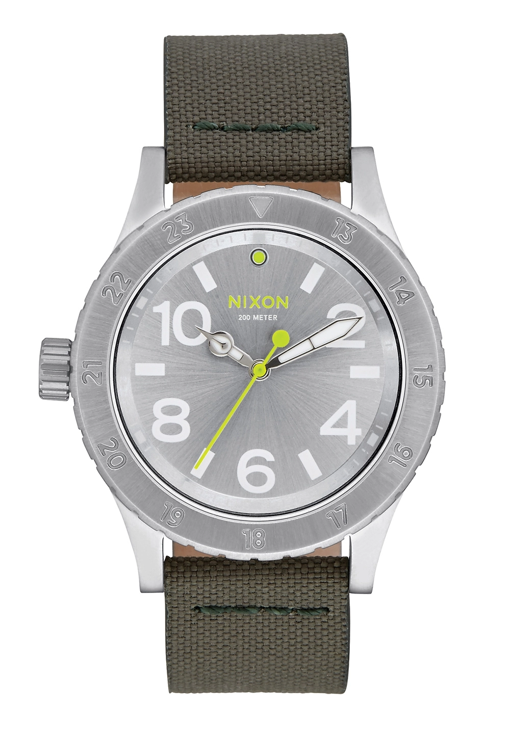 Nixon The 38-20 Leather Silver / Surplus A4672232