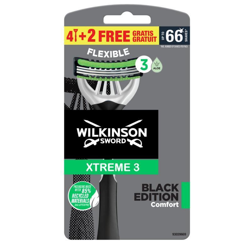 Wilkinson Xtreme III black edition 4+2 Stuks