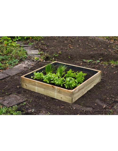 Nature Gronddoek Kleine Moestuinbak Zwart - Groeifolie Gronddoek