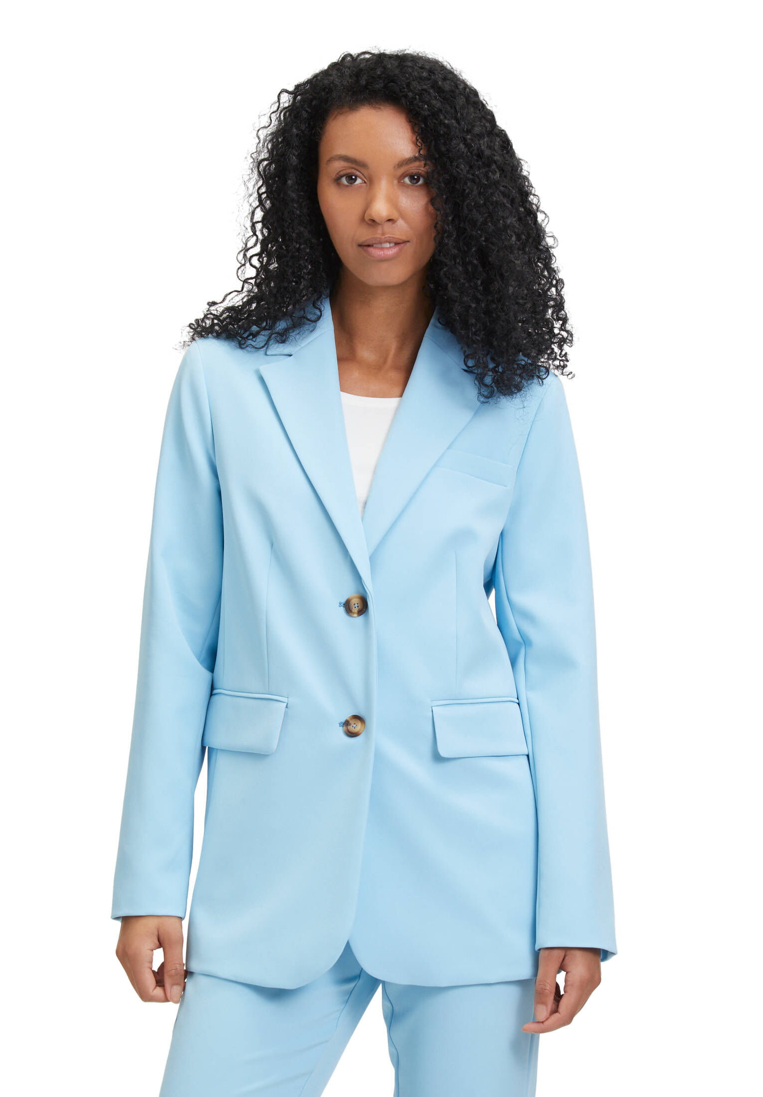 Cartoon| Damen Businessblazer gerader Schnitt