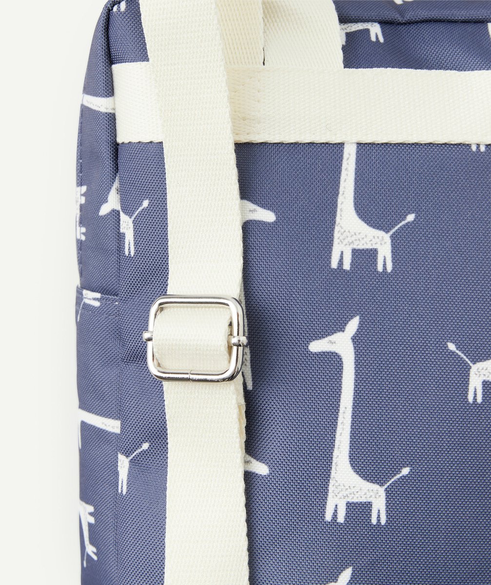 FRESKSAC À DOS BLEU GIRAFE EN PLASTIQUE RECYCLÉ ENFANT