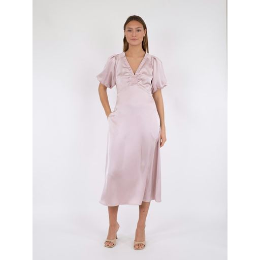 Neo Noir Illana Heavy Sateen Kjole, Dusty Rose, 36