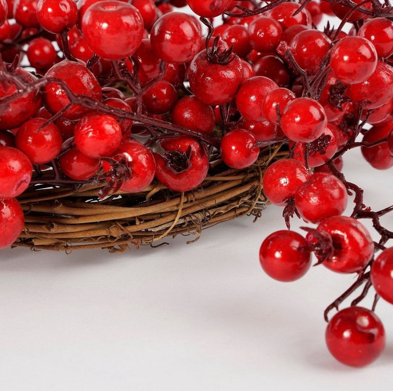 House of Seasons - Kerstkrans - Rood - Bessen - Ø50 cm