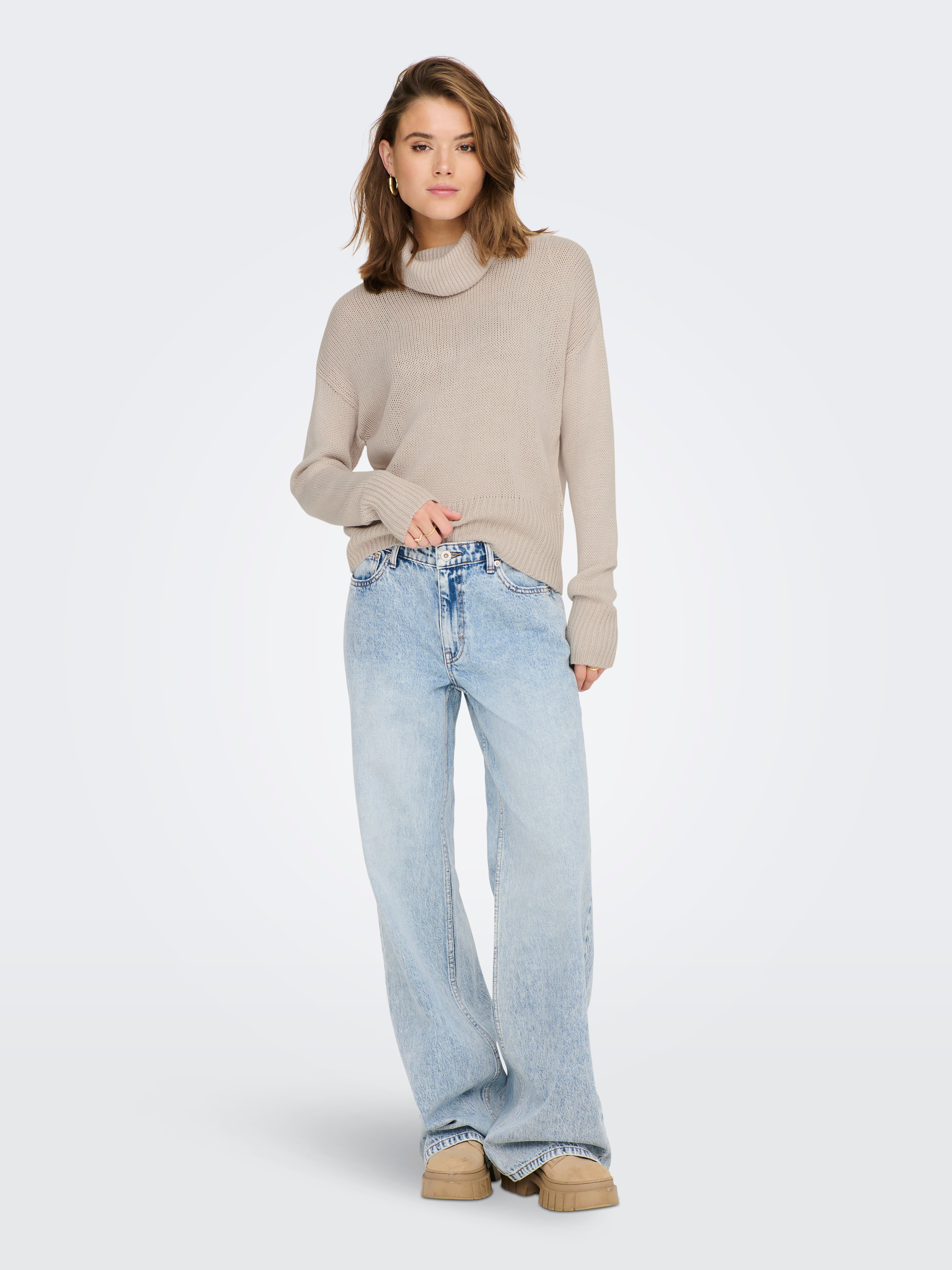 ONLNICOYA Strickpullover Pumice Stone