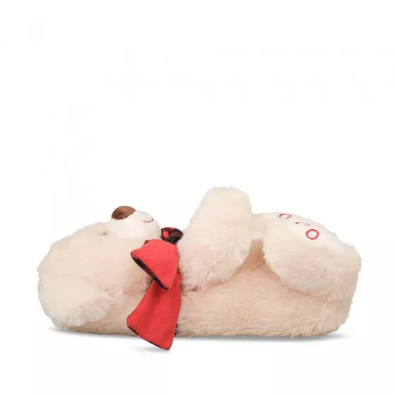 Chaussons peluche ourson BEIGE MERRY SCOTT