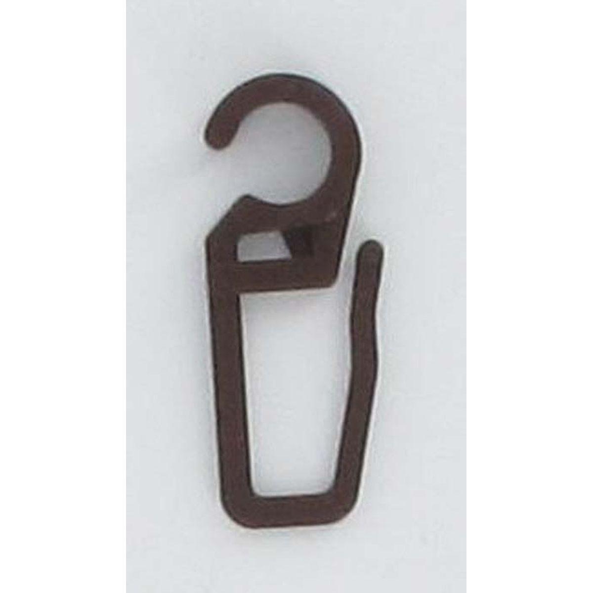 AGRAFE PLASTIQUE X 10 D28 MARRON