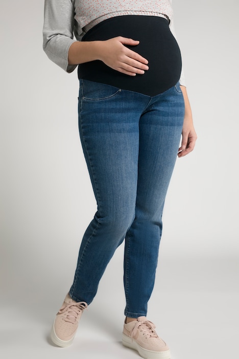 Bellieva-Jeans Sammy, extrabreiter Elastikbund, Stretch, Biobaumwolle
