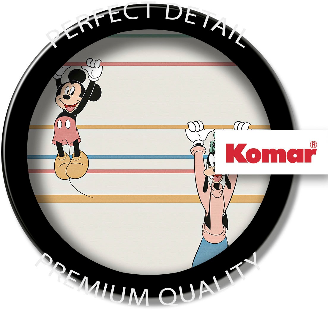 Komar Fototapete »Digitaldruck Vlies -  Mickey Hanging with Friends - Grösse 300 x 250 cm« bedruckt glatt Kinderzimmer