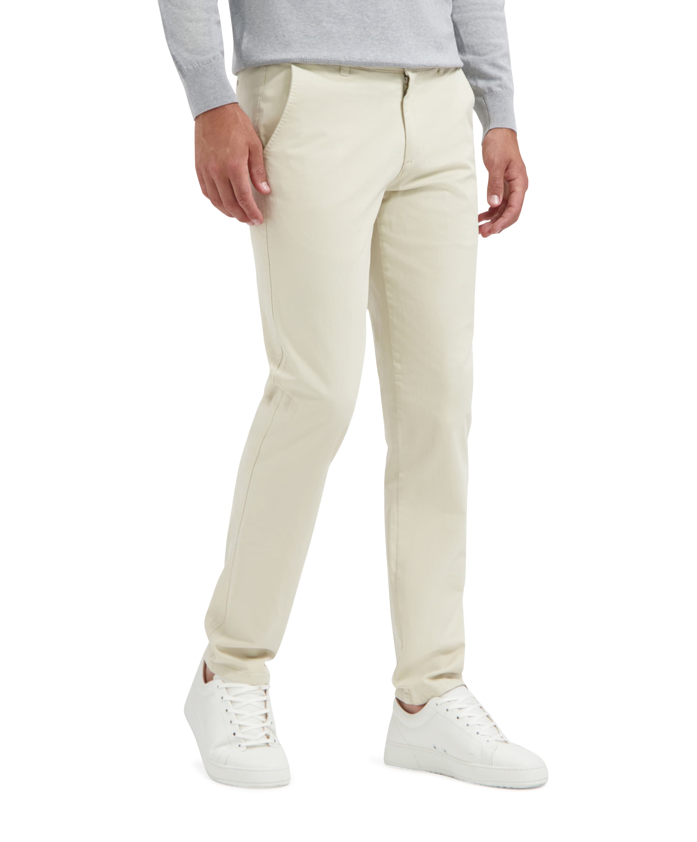 North.84 Chino Essentials heren broek beige