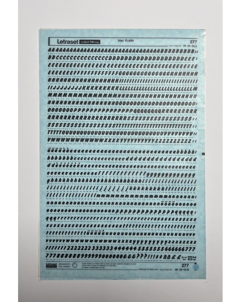 Letraset 277 - FLASH -24pt