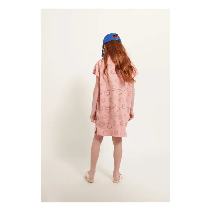 Weekend House Robe Polo Fleurs Coton Bio | Rose pâle