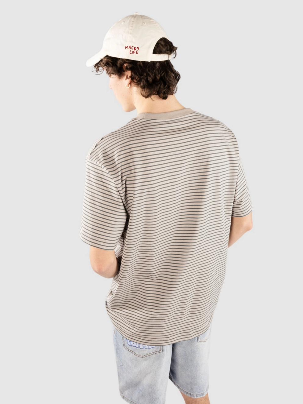 Blue Tomato Striped T-Shirt green stripe
