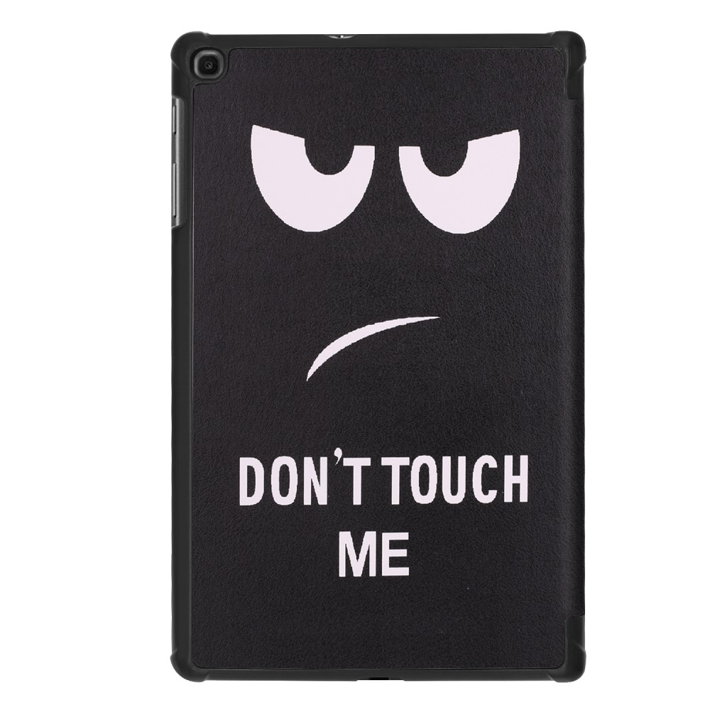 Samsung Galaxy Tab A 10.1 (2019) Leder Tasche Smart Cover Schutzhülle - Don't Touch Me