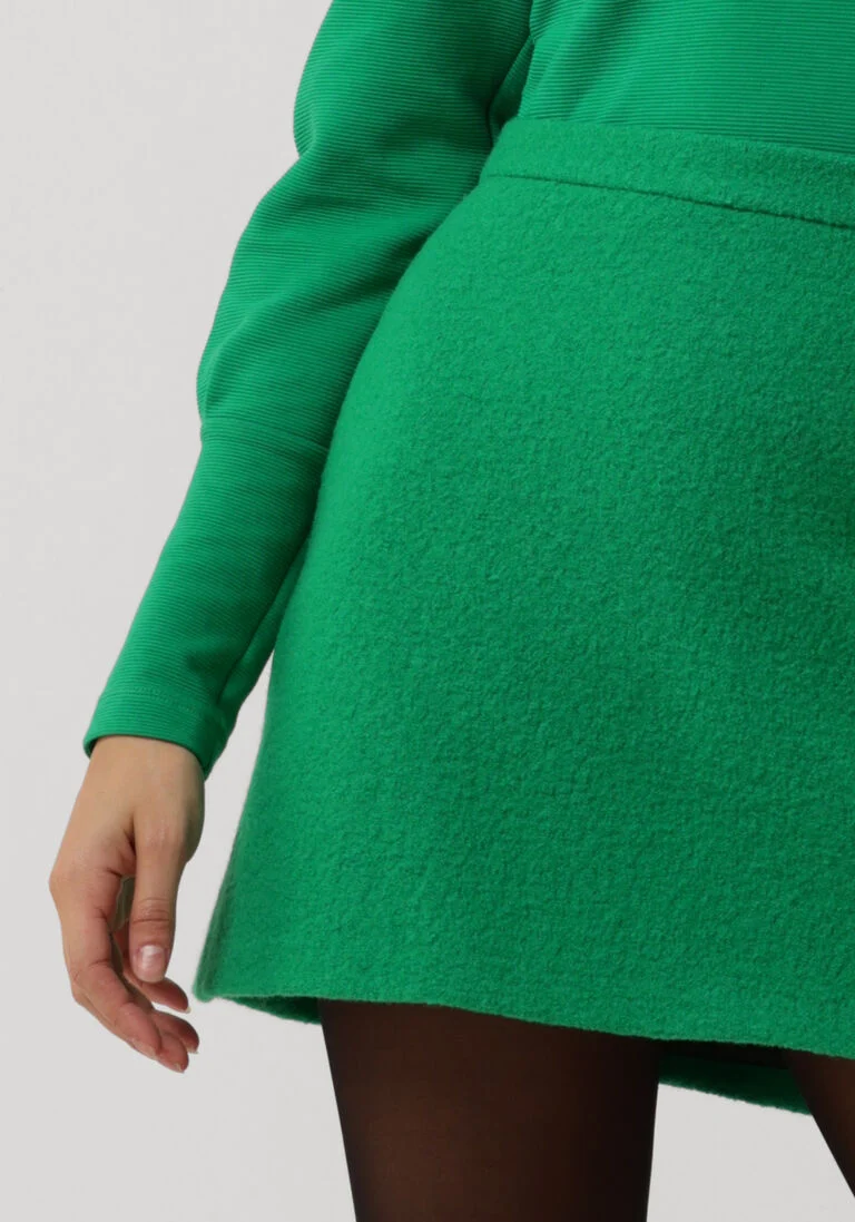 VANILIA groene vanilia minirok curl wool mini