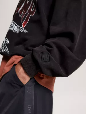 Camisa de rugby cropped com estampa