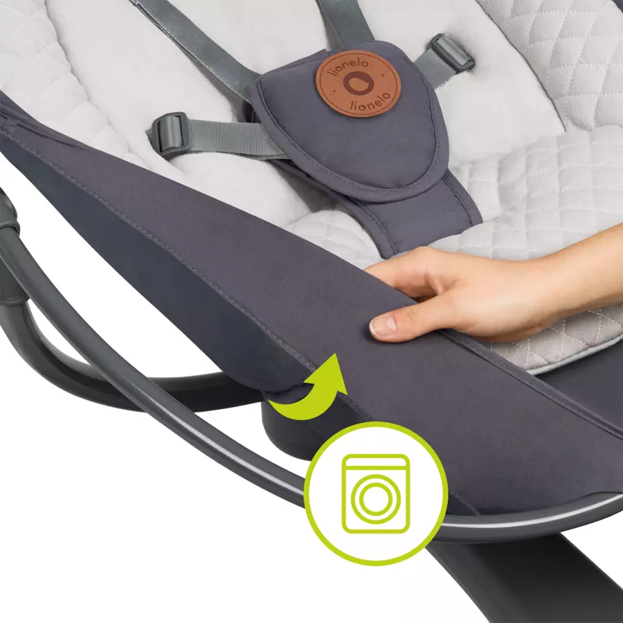 lionelo Babywippe Rina Concrete Grey