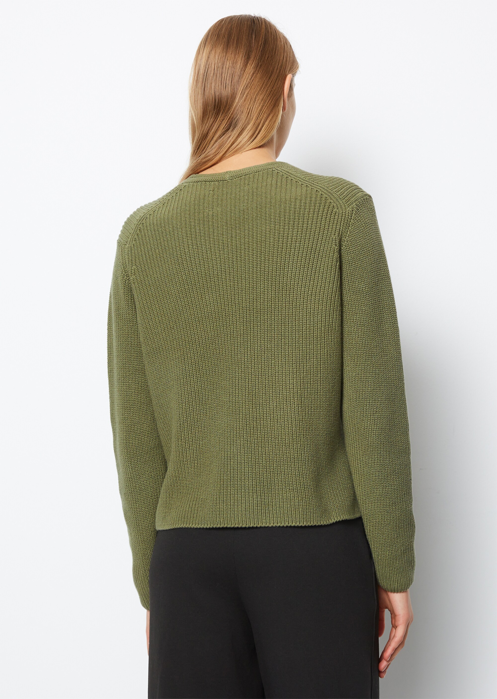 V-Neck-Cardigan relaxedaus Heavy-Weight-Organic-Cotton