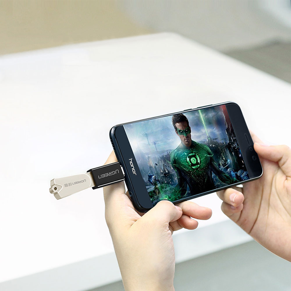 USB C (m) auf USB A (w) Daten Adapter Stecker (5 Gbit/s) (20808) - Schwarz