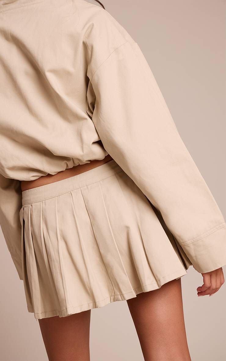 Sable Jupe Mini Plissée En Denim