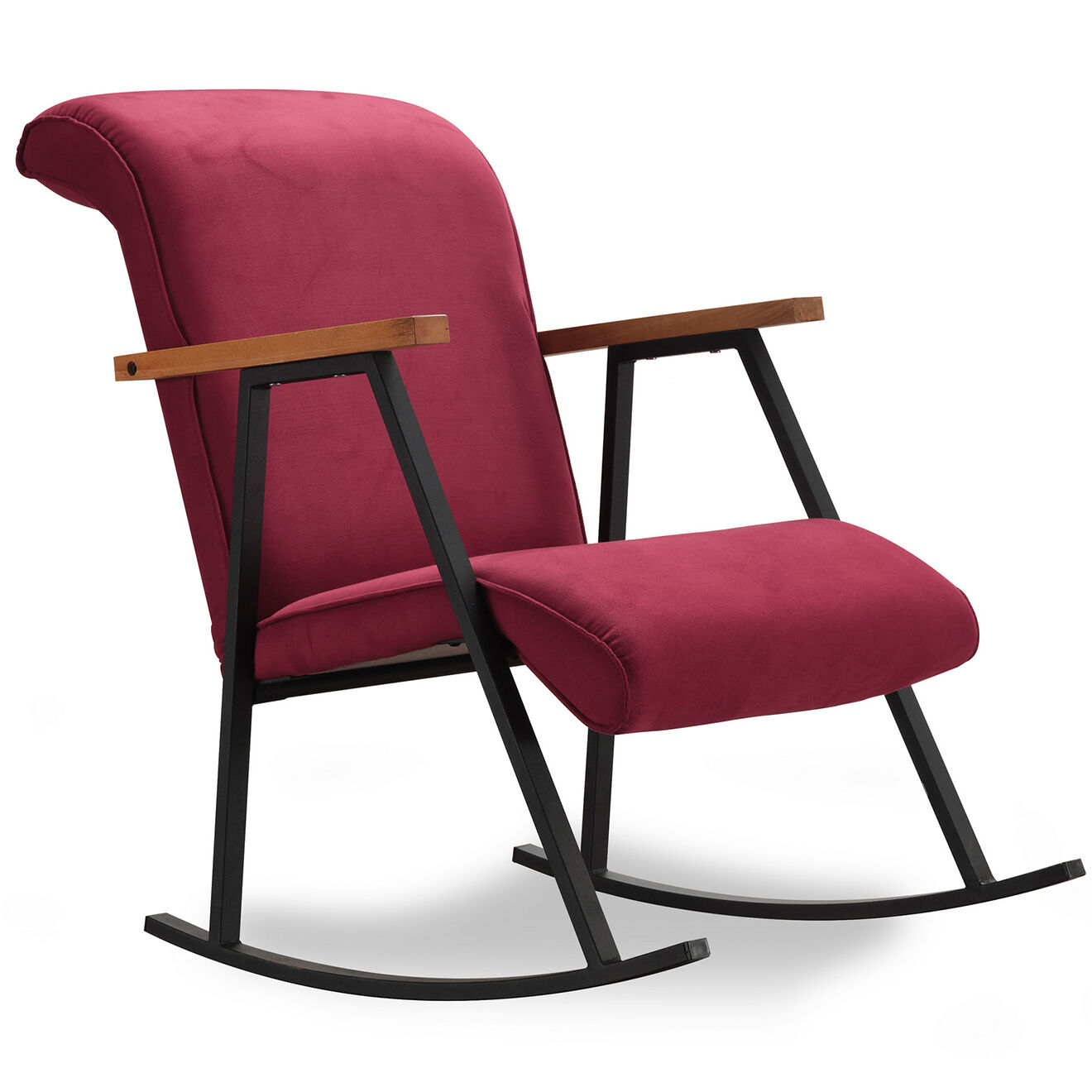 Atelier del Sofa Chaise à bascule Yoka rouge - 55x65x44 cm