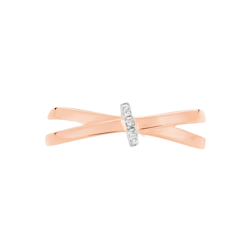 Bague Ilvia Or Rose Diamant