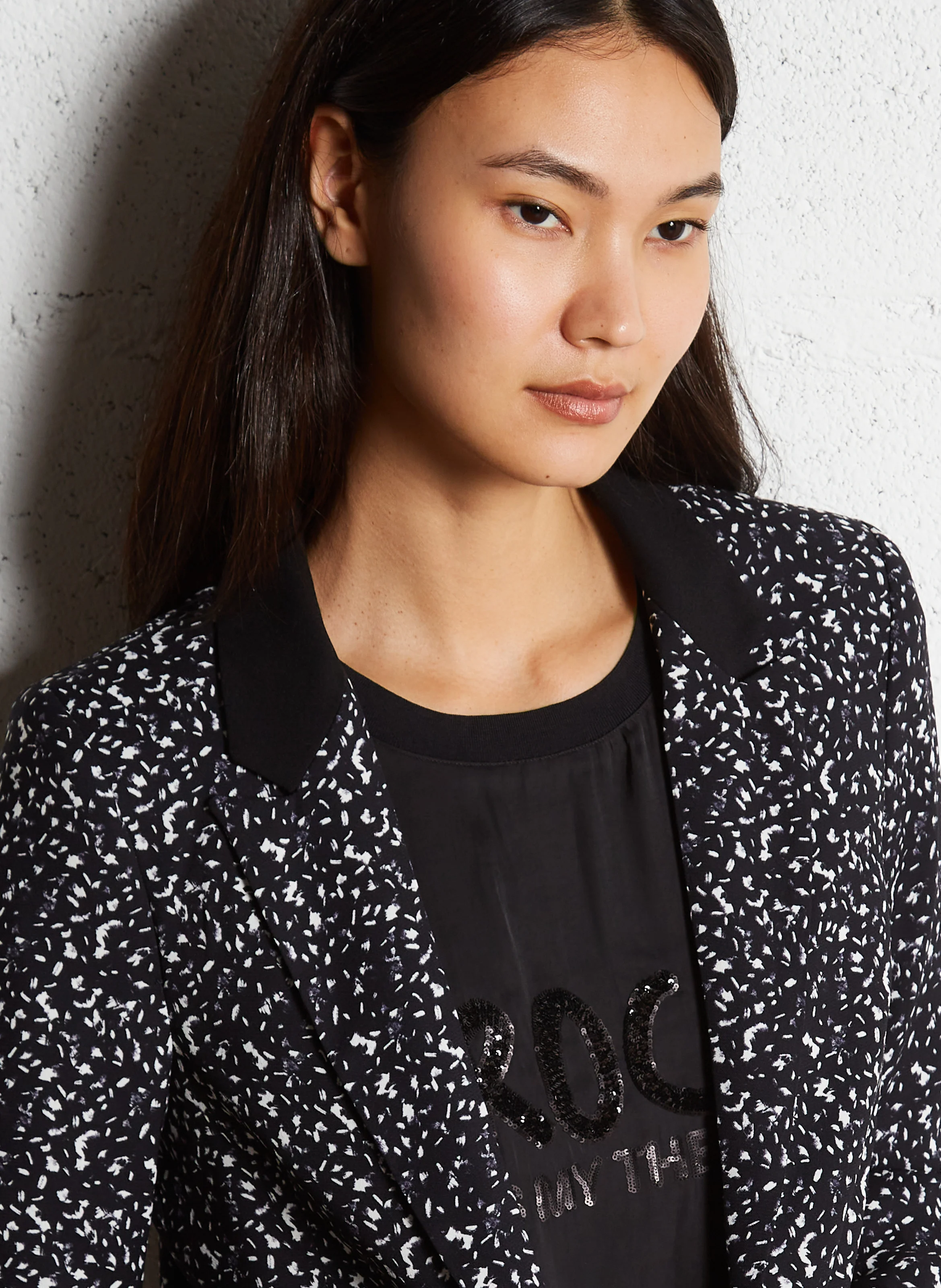 Veste tailleur droite | Noir