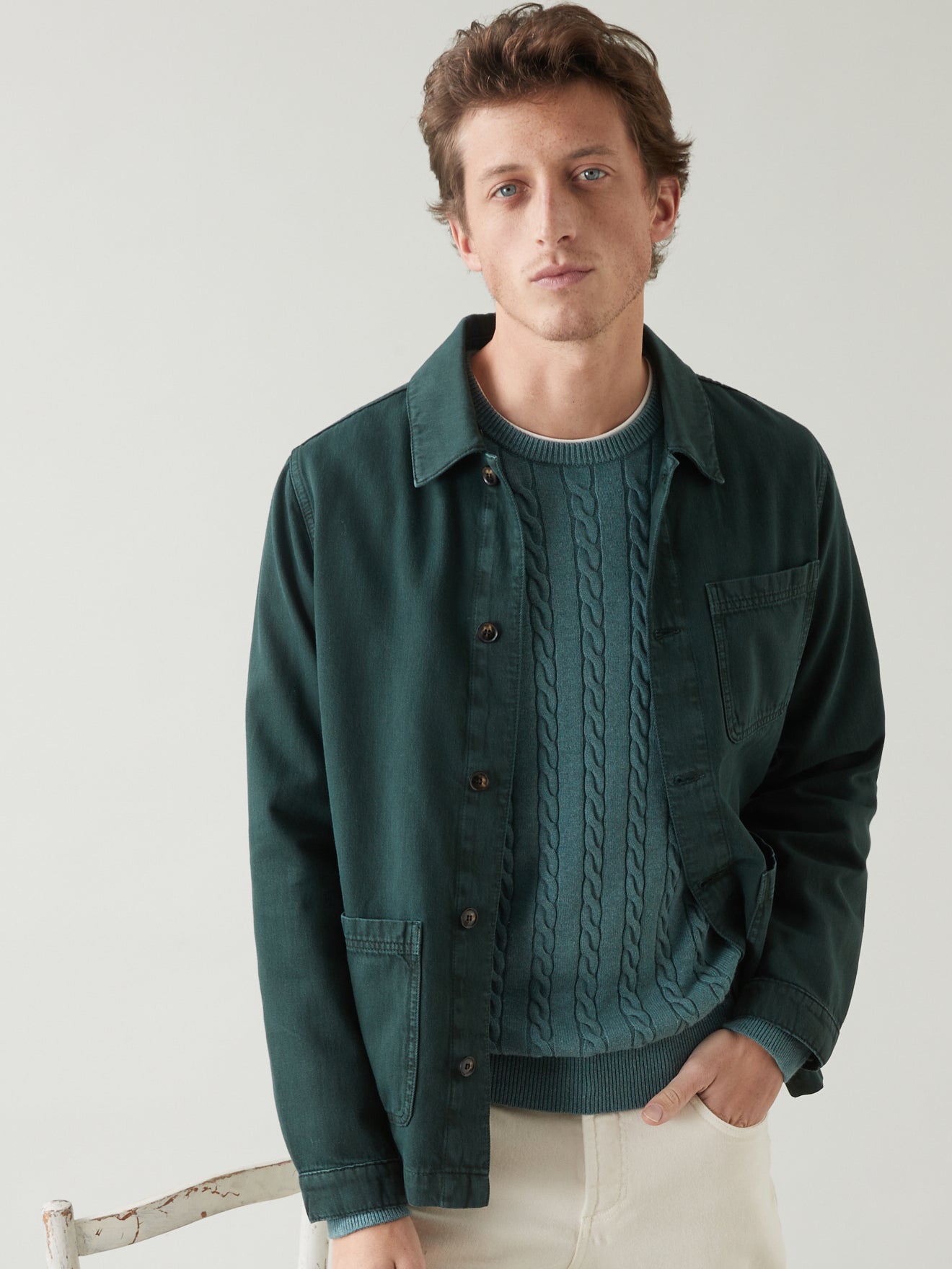 Veste worker homme - twill coton biologique