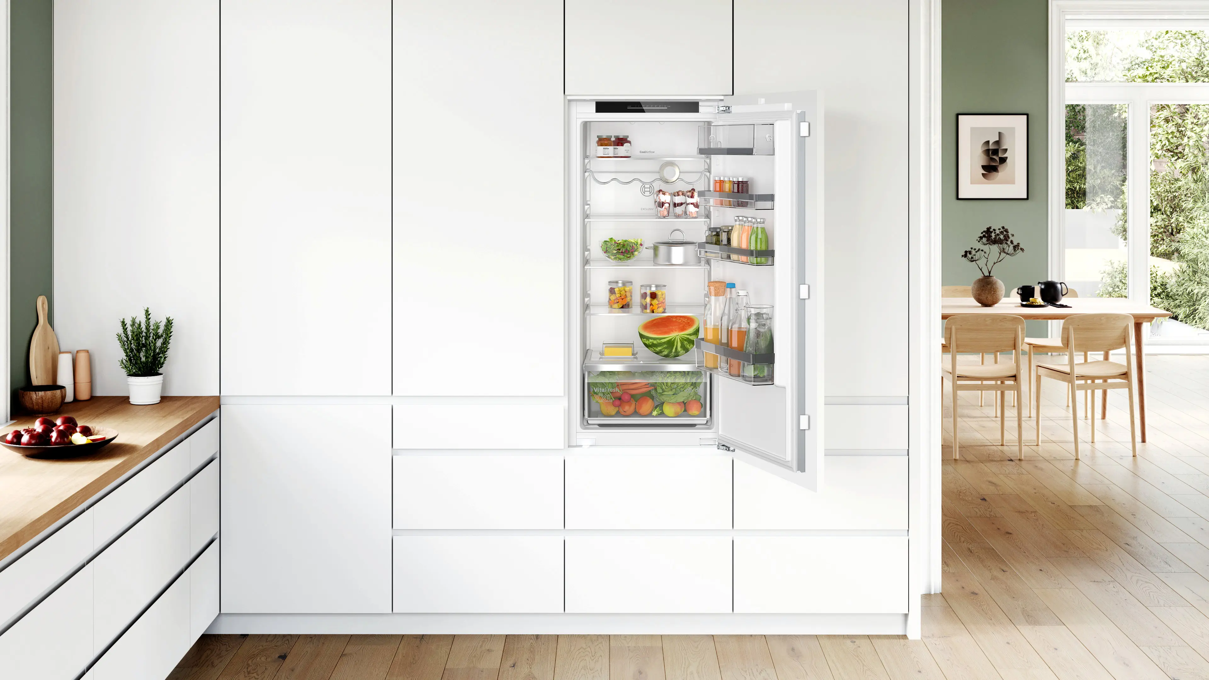 Serie 6 Inbouw koelkast 122.1 x 55.8 cm Vlakscharnier met SoftClose